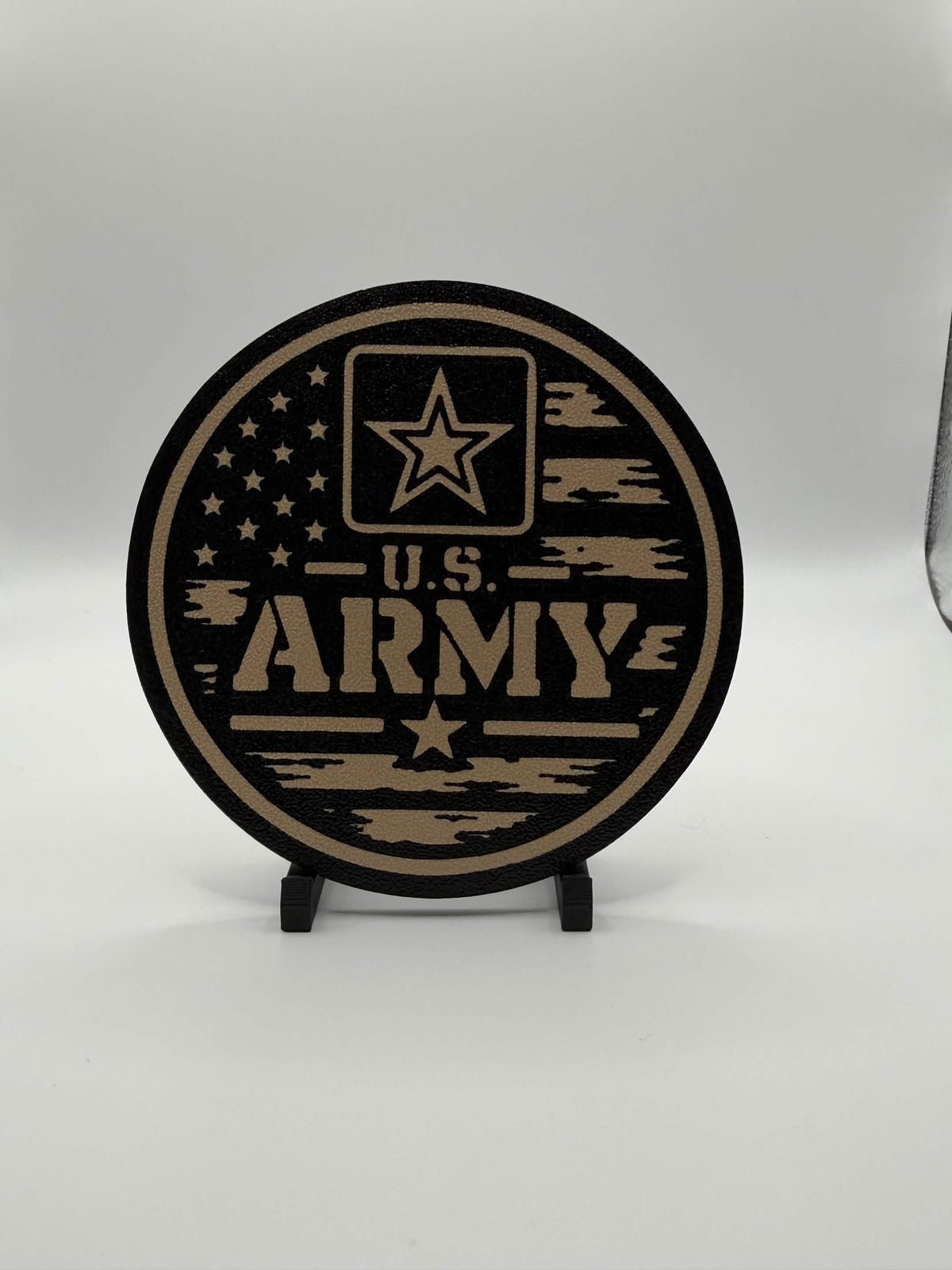 U.S. Army patriotic 3D printed coaster by MegaRem3D