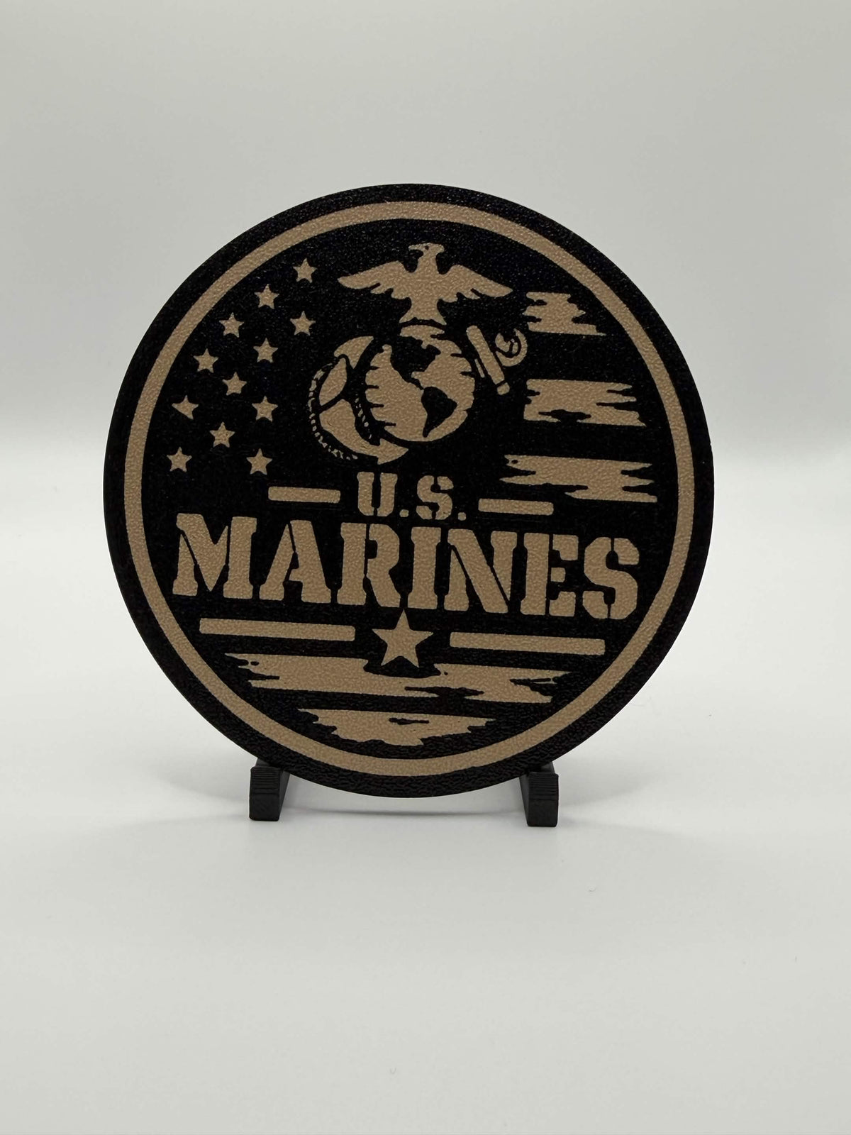 U.S. Marines patriotic 3D printed coaster by MegaRem3D