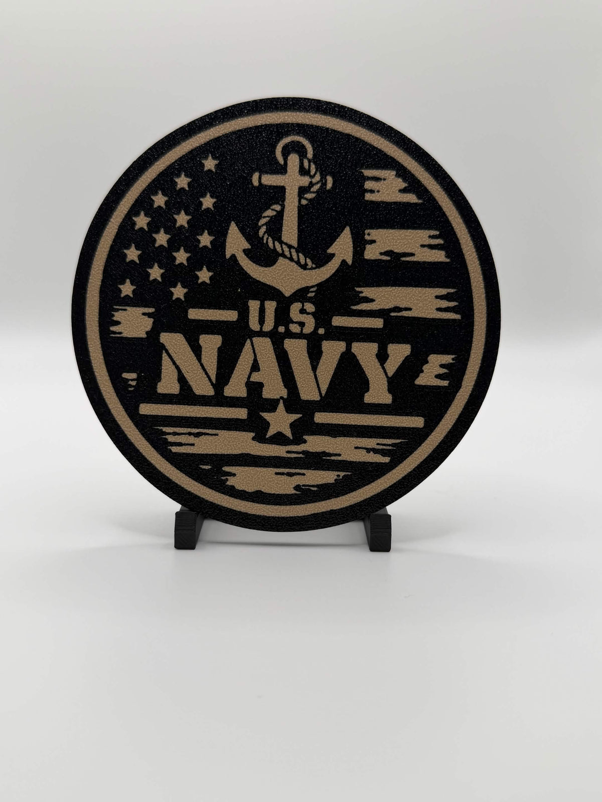U.S. Navy patriotic 3D printed coaster by MegaRem3D