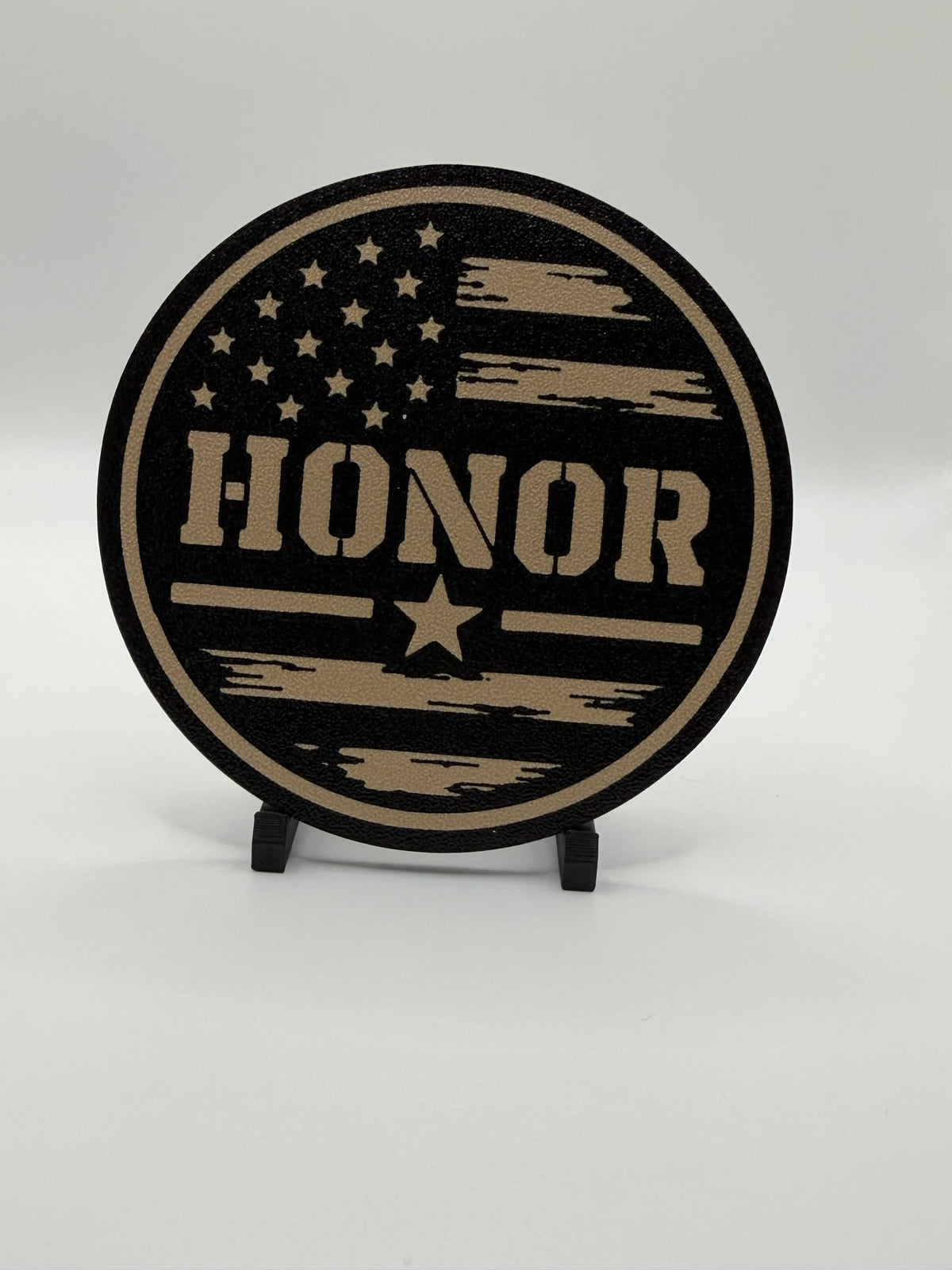 3D printed Honor veteran patriotic coaster by MegaRem3D
